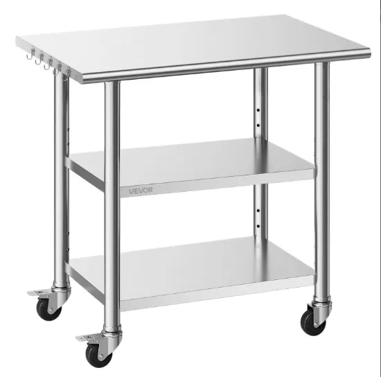 Industrial Stainless Metal Table