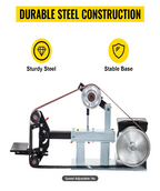 Heavy duty belt grinder with 2 inch by 82 inch sanding belt
