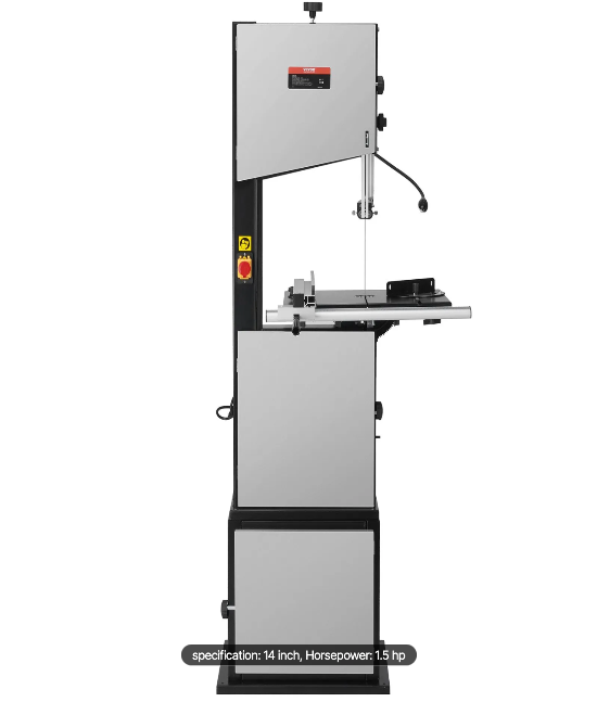 Variable speed control panel on a professional metal cutting bandsaw
