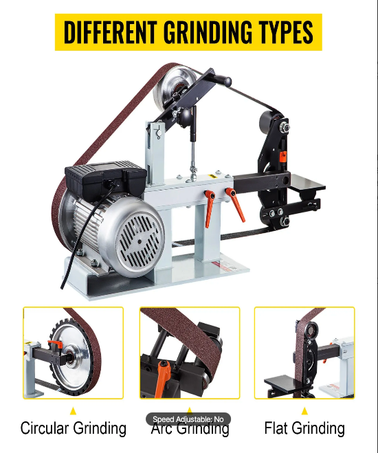 Professional belt sander grinder for welding and fabrication shops