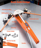 HVAC tubing bender for copper and aluminum tube installation