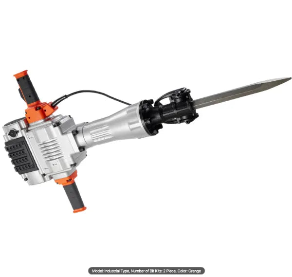 2100W electric jack hammer heavy duty concrete breaker with demolition chisels