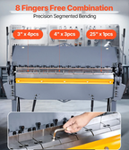 sheet metal bending brake creating HVAC ductwork and ventilation components