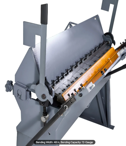 heavy duty sheet metal brake designed for bending 12 gauge mild steel