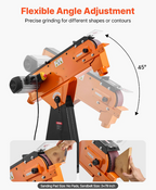 Industrial Heavy Duty belt sander with flexible angle adjustment 