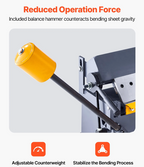 industrial sheet metal bending brake with removable fingers for custom fabrication projects