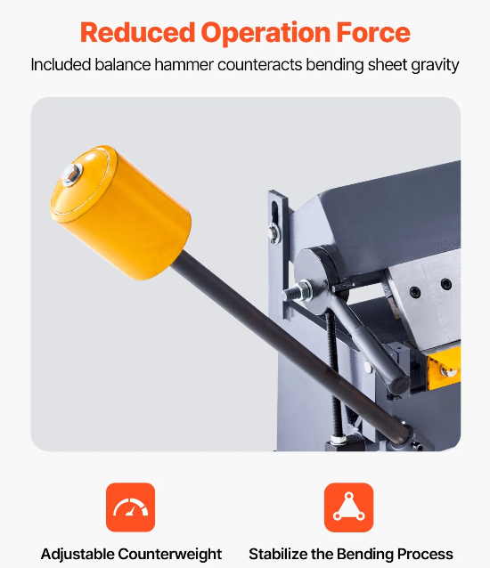 industrial sheet metal bending brake with removable fingers for custom fabrication projects