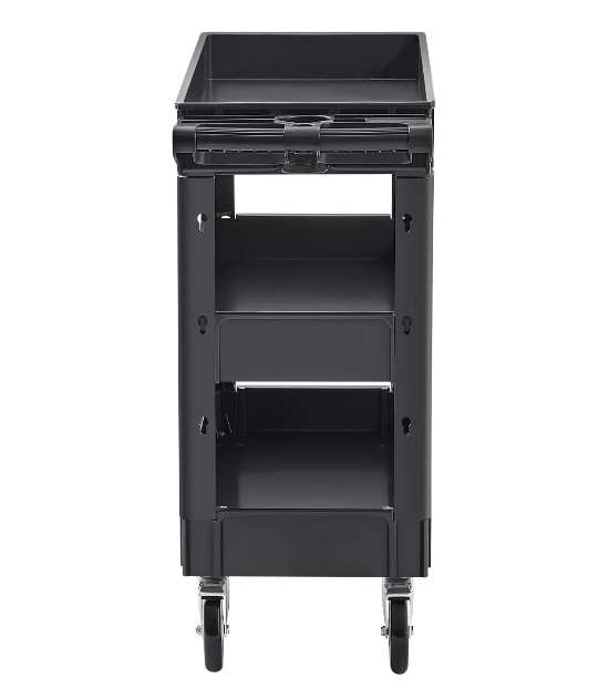 maintenance utility cart carrying tools and equipment for industrial repair and service operations