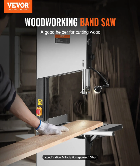 Precision blade guide assembly on a benchtop metal bandsaw for accurate cutting