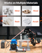 Professional belt grinder operating in a metal fabrication workshop environment