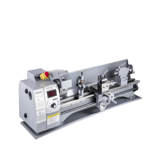 Metal lathe with specifications.