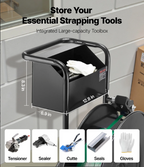 Mobile PP strapping cart improving organization and efficiency in industrial facilities
