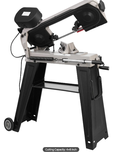 band saw cutting plastic and PVC material with smooth controlled feed for clean edges