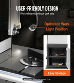 Band Saw storage and optimized work light position