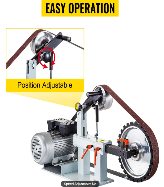 HP belt grinder bench sander for metal fabrication and grinding