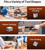 Precision belt grinding machine designed for metal shaping, deburring, and finishing
