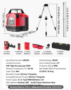 Rotary laser level helping contractors maintain straight fence lines and consistent elevation measurements.