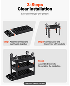industrial utility cart supporting lean manufacturing by improving material flow and efficiency