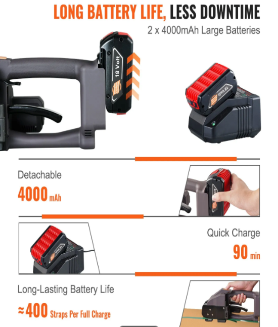 Professional electric pallet strapper helping improve packaging productivity